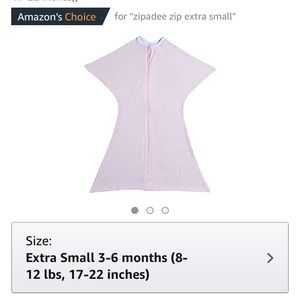 Zipadee zip pink size extra small
